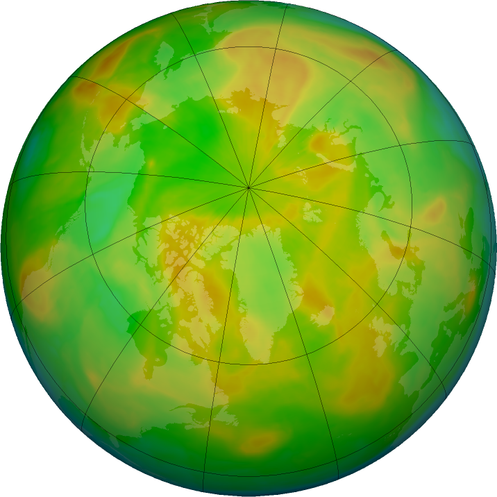Arctic ozone map for 21 May 2016